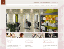 Tablet Screenshot of haarstudio-wolf.com